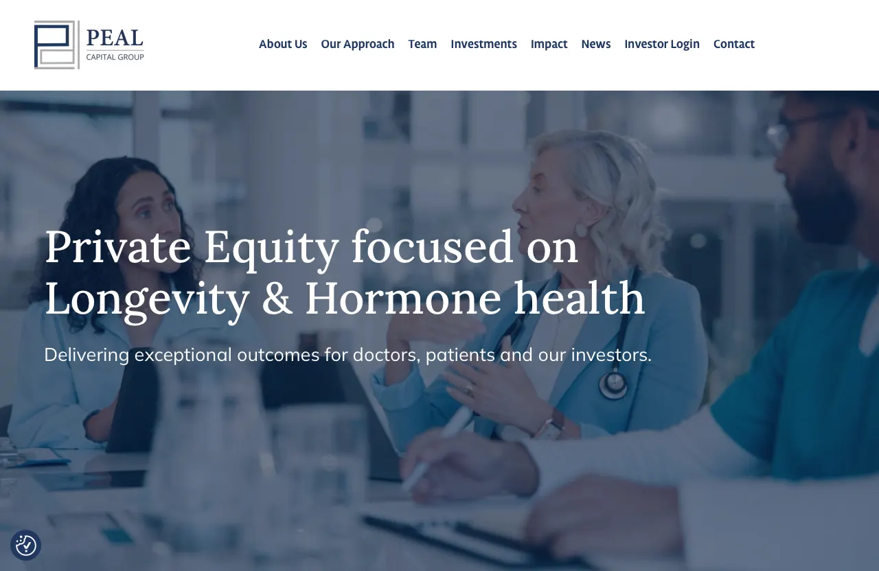 Peal Capital Group website screenshot