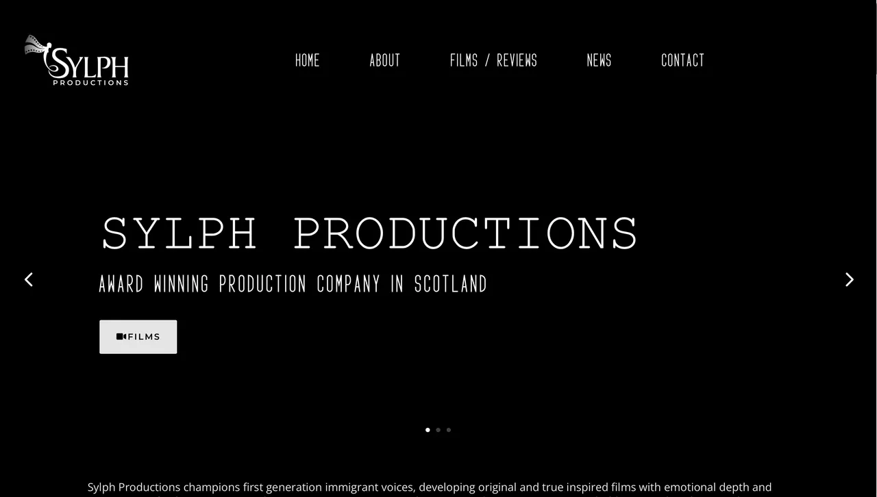 Sylph Productions website screenshot