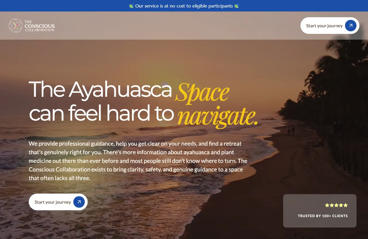 The Conscious Collaboration website screenshot
